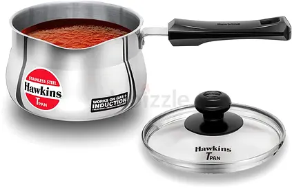 Hawkins Stainless Steel T-Pan with Lid — 1.5L (Like New)