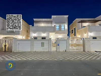 For sale, including registration fees, in Al Zahiyah area, Ajman: 4BR villa with terrace; bank financing , freehold.