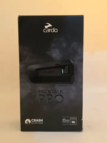 Cardo Packtalk Pro Bluetooth Motorcycle Communication System - Boxed