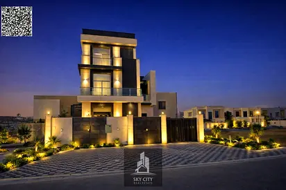 طابقين مع رووف 5غرف بالياسمين مع مسبح شامل الكهرباء والمياه شارع رئيسي