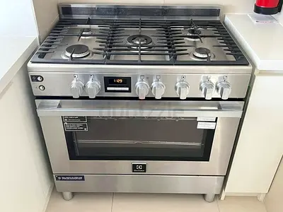 Electrolux 90cm Stainless Steel Gas Range Cooker with fan