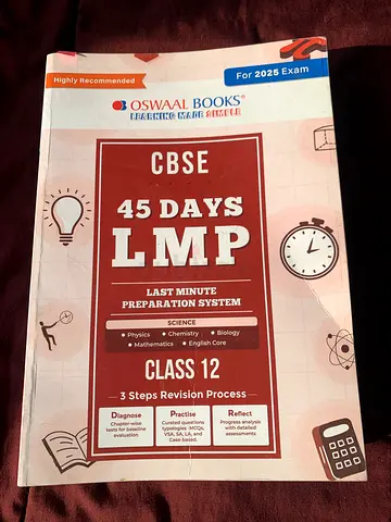 CBSE 45 Days LMP Last Minute Preparation - Class 12 (Oswaal Books)