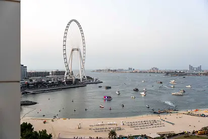 Luxury 4BR in JBR, Sea View & Private Beach Access