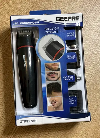 BRAND NEW Geepas Shaver & Hair Trimmer 7-in-1 Grooming Kit (GTR8128N)