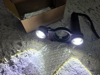 Dual-beam Bicycle Handlebar LED Light with Mount - brand new