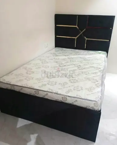 Single Bed with Padded Headboard and Mattress - Good Condition