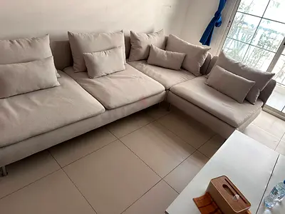 Perfect Like new Condition IKEÀ Sodhremn Corner Sofa Beige