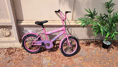 دراجة أطفال وردية اللون - حجم صغير، حالة جيدة Pink Kids Bicycle - Small Size, Good Condition