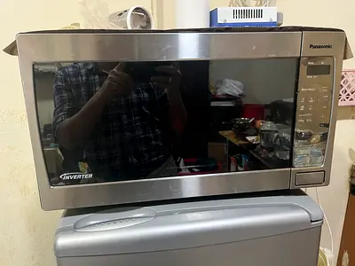 Panasonic Stainless Steel Microwave Oven - Used, Working