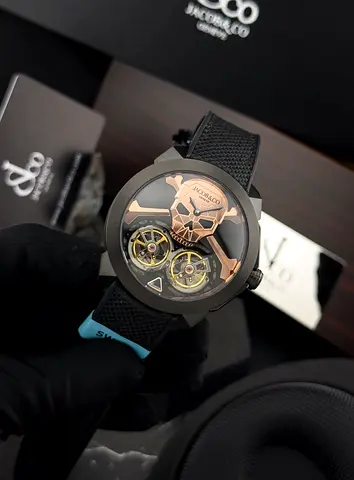 Jacob Co. Skull Double Tourbillon watch