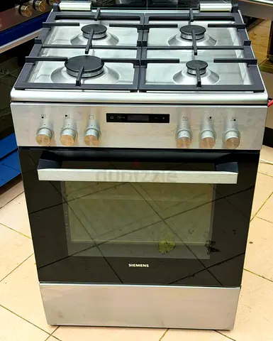 Siemens 4-Burner top Gas oven electric Cooker - Stainless Steel