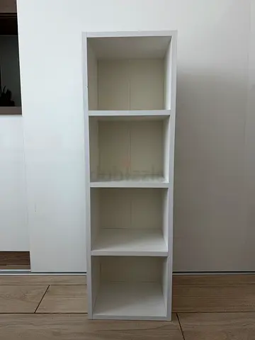 White 4-Cube Storage Shelf - Good Condition