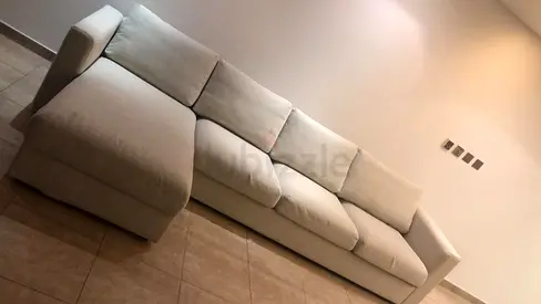 Four Seater IKEA vimle L shape sofa beige