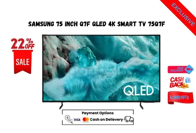 Samsung 75 Inch Q7F QLED 4K Smart TV 75Q7F-Free delivery-Warranty