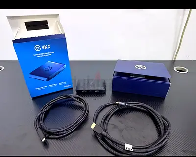 Elgato 4K X Game Capture Device with HDMI Cables - Good Condition new used couple days 2 pices have