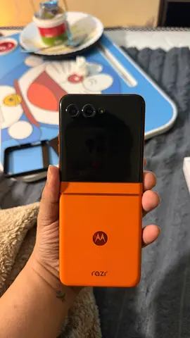 Motorola Razr Foldable Smartphone in Orange