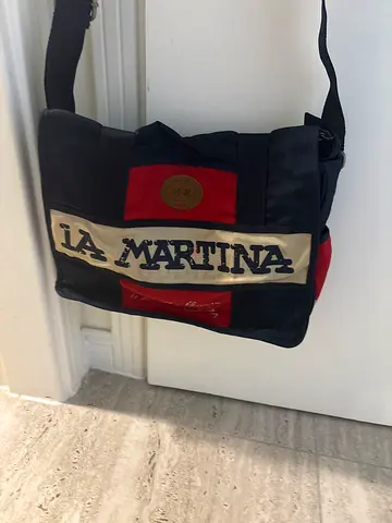 La Martina small shoulder/crossbody bag - navy/red/cream