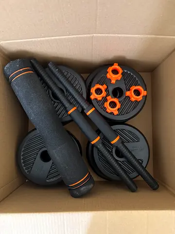 Adjustable set of dumbells & Barbell - 20kg