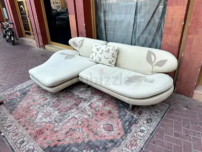 Comfortable Natuzzi Italian L Shape Sofa Beige