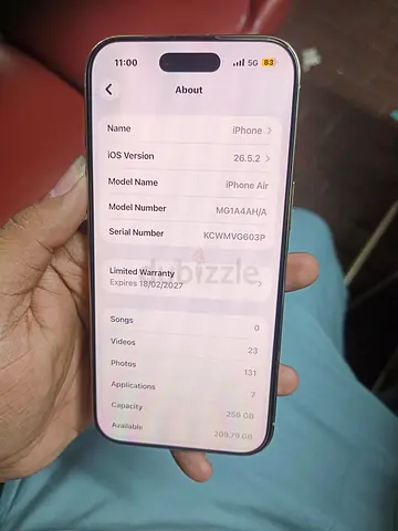 Iphone 17 air February 2027 warranty