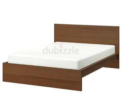 Malm full sized Bed Frame with 2 Storage Drawers - Good Condition