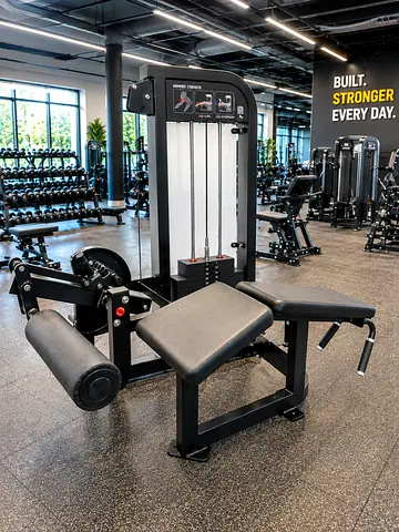 Hammer strength leg extension/ curl machine