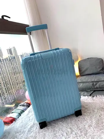 Light blue Rimowa Essential suitcase