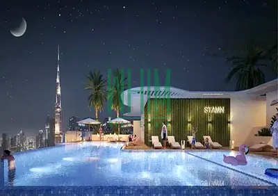 استوديو مطل على برج خليفة | مفروش | شرفة | ستان ون جميرا جاردن سيتي