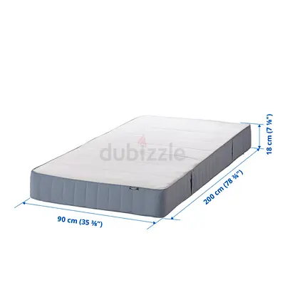 Single Mattress 90x200 cm - 18 cm Thick, Good Condition