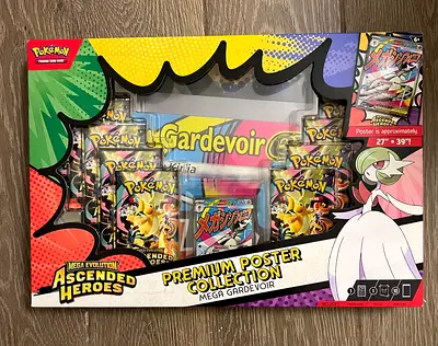 Pokémon TCG: Ascended Heroes Premium Poster Collection – Gardevoir | Factory Sealed | Multiple Avail