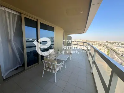 Furnished 1BR | Partial Sea View | 2 Balconies