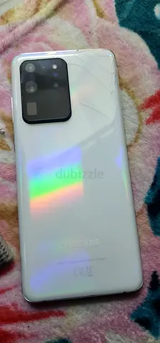 Samsung Galaxy S20+ (White) - Good Working Condition, Back Glass Cracked