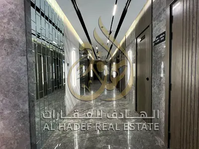 First-time occupancy studio apartment in Al Zahia, modern finishes and Smart Home, prime location near the Dubai entrance and Mohammed Bin Zayed Road.