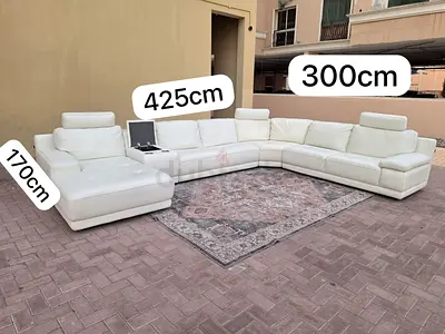 Marina home U Shape Original Leather Sofa