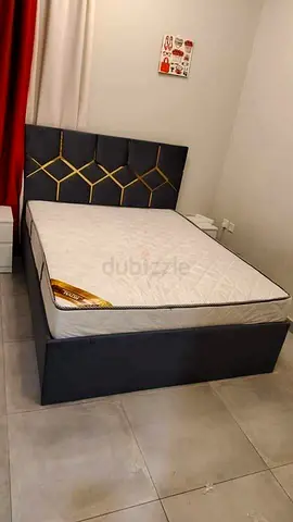 Brand new velvet king size bed with medical mattress available.
