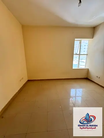 Studio in Al Qulaya with central AC, convenient location close to services. AED 15K yearly, 4 payments, security deposit by non-cashable cheque.