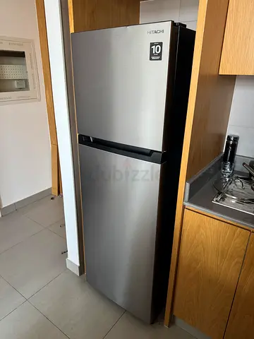 stainless steel refrigerator - good condition, 2-door