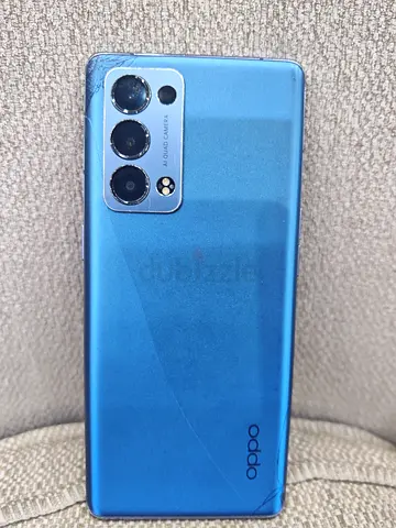 OPPO Reno 6pro 5G 16/256 - Blue, back glass cracked, Screen line