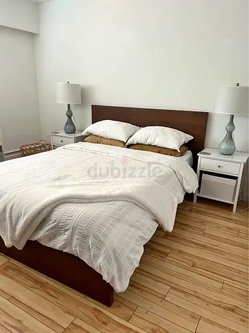 Ikea Queen size bed frame with mattress