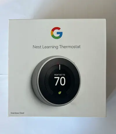 Google Nest Learning Thermostat 3rd Gen (Stainless Steel) — Brand New, Open Box