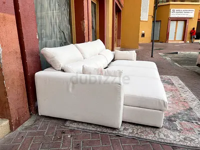 IKEA Esklstuna L Shape Sofa Bed Beige