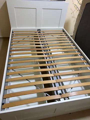IKEA double bed with storage 140x200