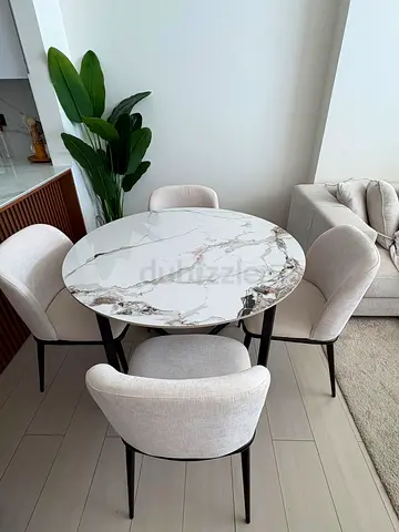 Dining table and chairs