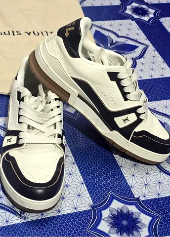 Louis Vuitton LV Trainer Sneakers – White & Black – Excellent Condition