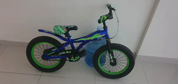 Kids 16-inch Blue & Green Bicycle - Good Condition