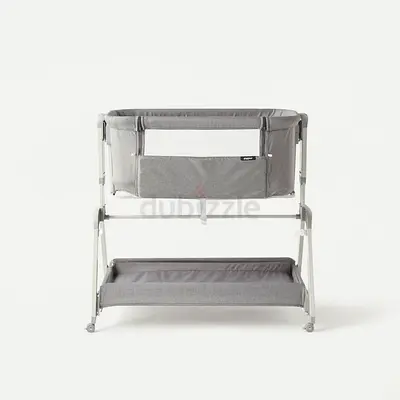 Giggles Watson Adjustable Side Bassinet with Glide Function in Grey