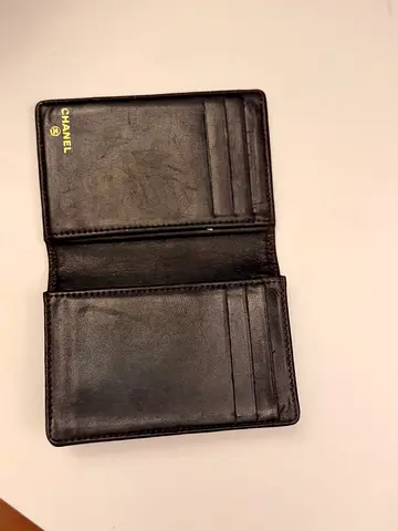 Chanel leather card holder / slim wallet