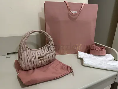 Miu Miu Matelassé Small Pink Shoulder Bag with Dustbag & Box full set. Brand new.