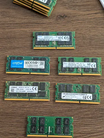 Collection of Laptop RAM Modules - 16,32 - Crucial, Samsung, SK Hynix, Kingston