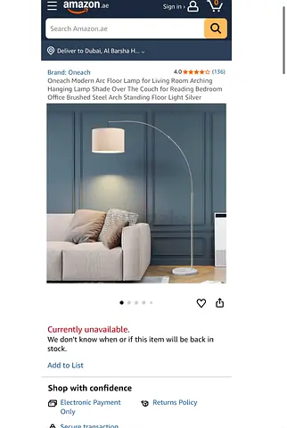 Modern Arc Floor Lamp